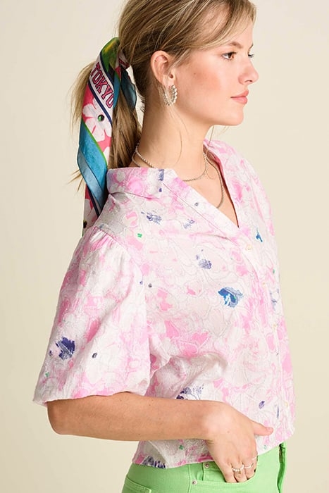 BLOUSE - SHINE LILIES PINK PINK 4