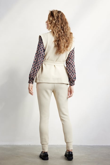 SLEEVELESS VEST DIAM SAND 3