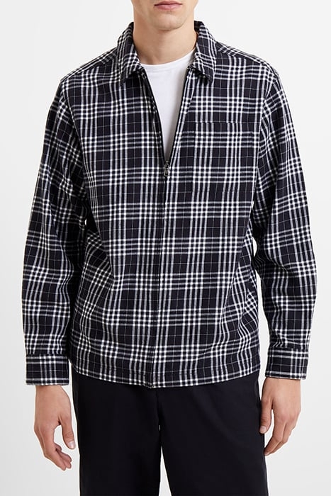 PENDINE CHECK SHIRT BLACK 1