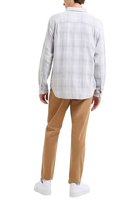 BERROW DOBBY COTTON SHIRT WHITE 2