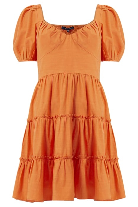 ALANIA PUFF SLEEVE DRESS ORANGE 4