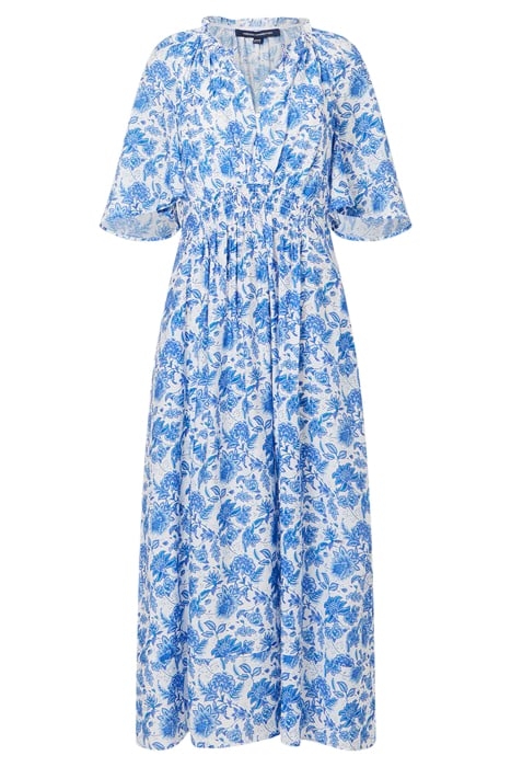 COSETTE SMOCK WAIST DRESS BLUE 4