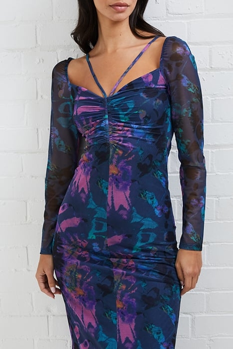 TONI MESH GABRIELA DRESS BLUE 3