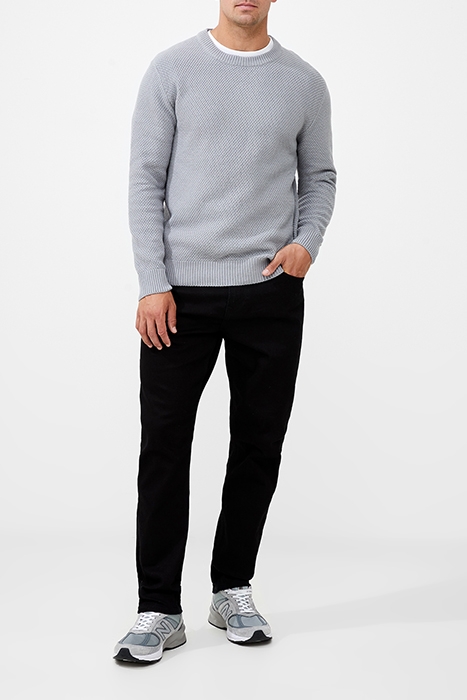MOSS STITCH JUMPER BLACK 2