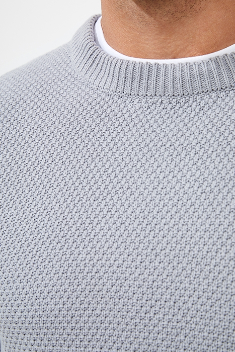 MOSS STITCH JUMPER BLACK 4