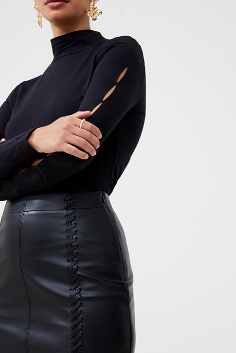 CROLENDA PU SKIRT BLACK 3