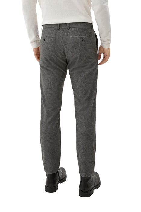 S.OLIVER PANTS GREY/BLACK 2