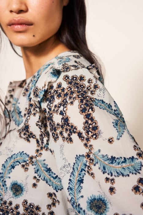 FLORINE SHIRT NATURAL MULTI 6