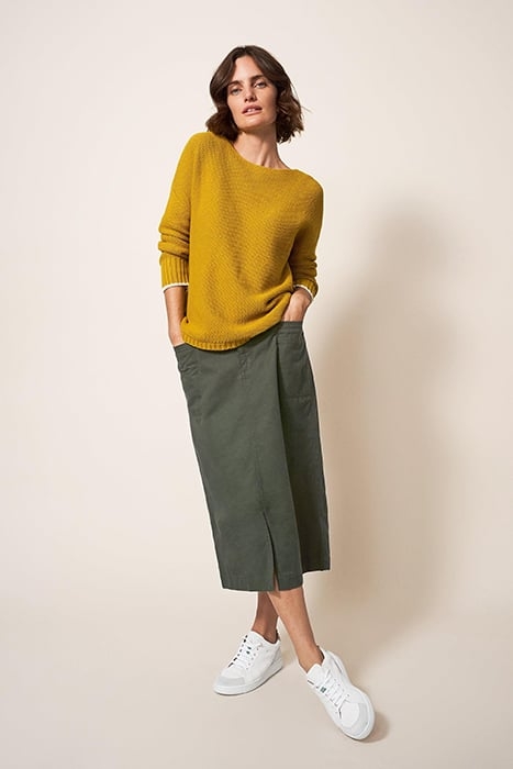 PENNY MIDI SKIRT MID GREEN 1