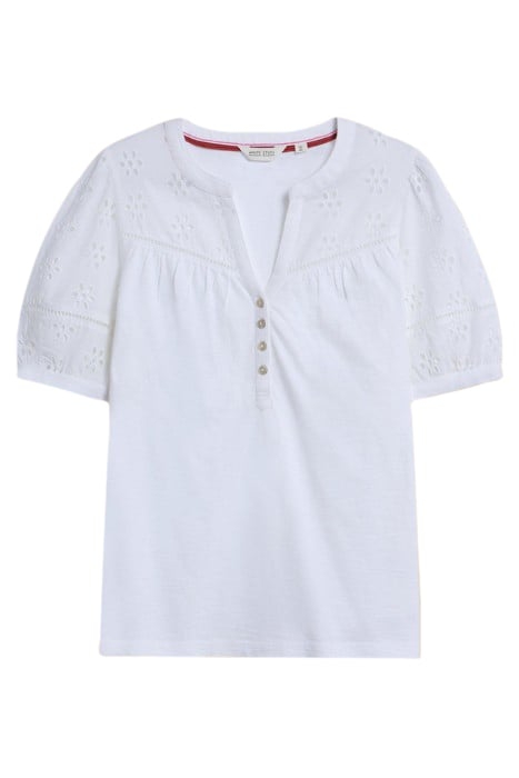 BELLA BRODERIE MIX TOP BRILLIANT WHITE 2
