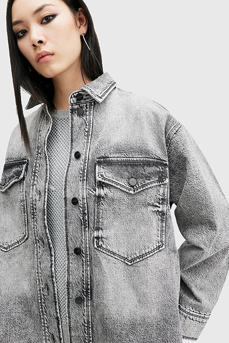 LILY DENIM DRESS VINTAGE BLACK 6