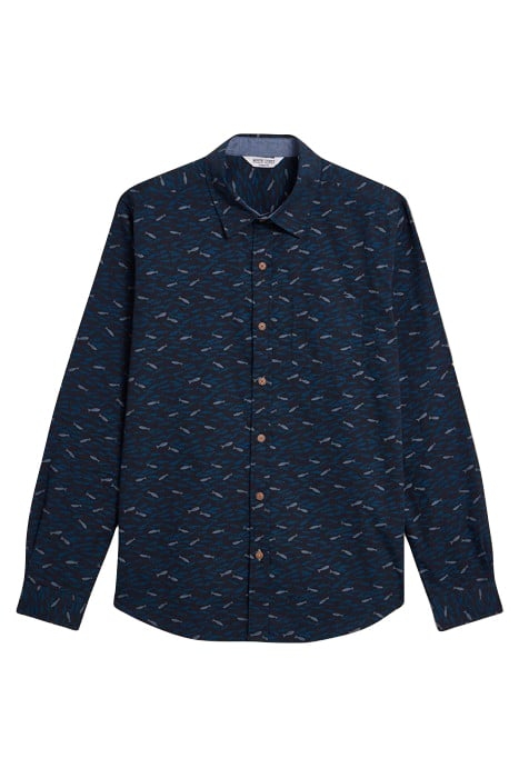 SHOAL PRINTED SHIRT NAVY PRINTED 1