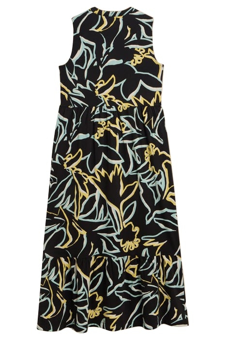 SONIA JERSEY MAXI DRE BLACK PRINTED 2