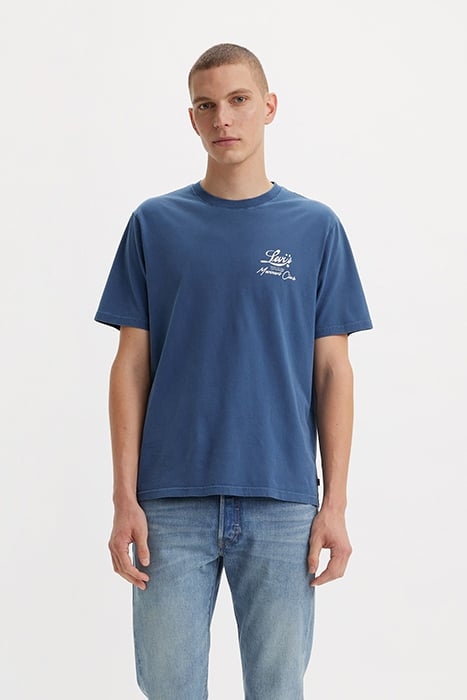 SS PRINTED T-SHIRT BLUE 1