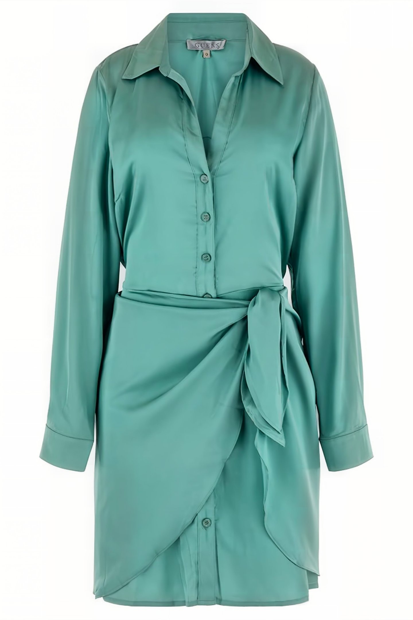 GUESS ECO ES LS ALYA DRESS VITAL GREEN 3