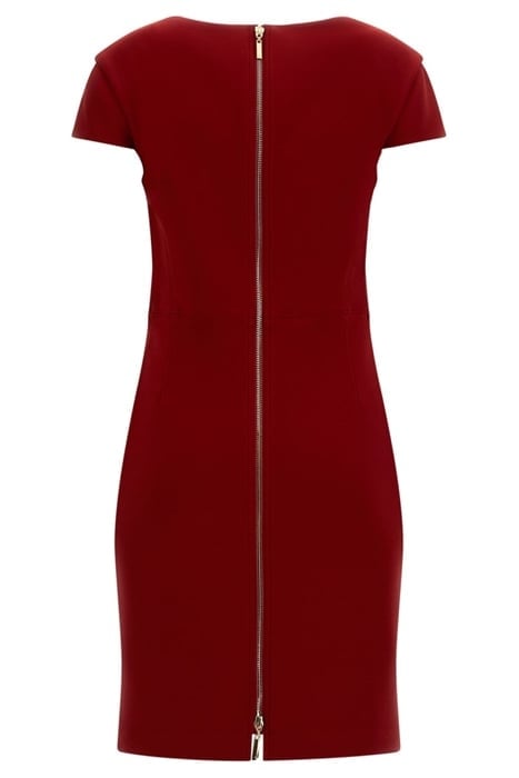 POLLY PENCIL DRESS LACQUER RED 4