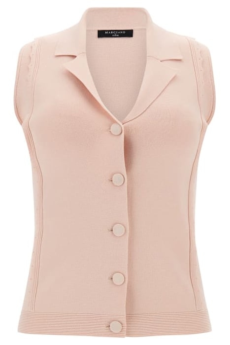DIANA SWEATER TOP BLUSH VEST BREEZE 1