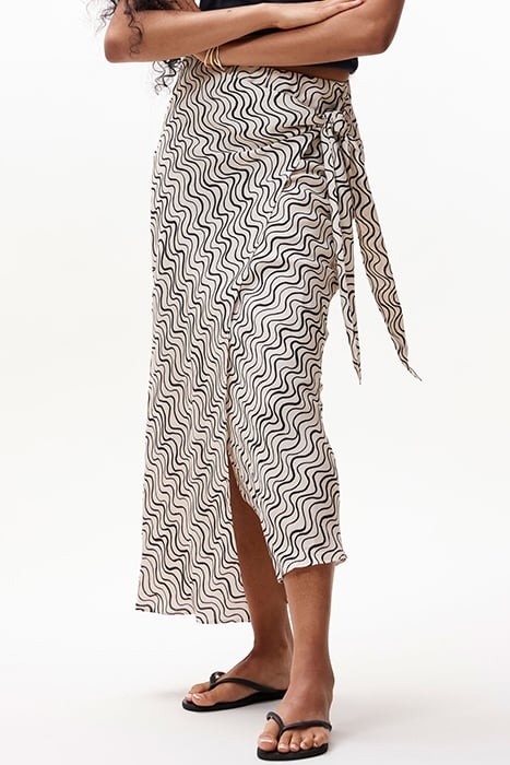 DRAPPED WRAP SKIRT VANILLA CREAM 1