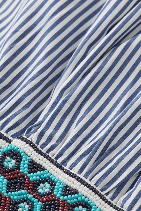 OVERSIZED SHIRT WITH POCKET MARINE STRIPE 7