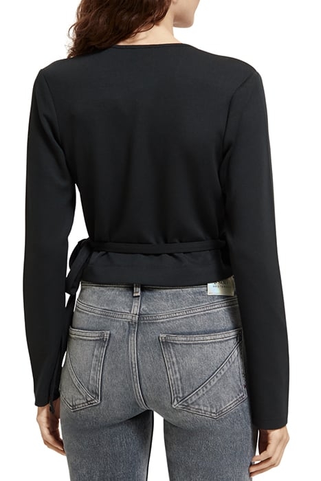 WRAP CARDIGAN BLACK 2