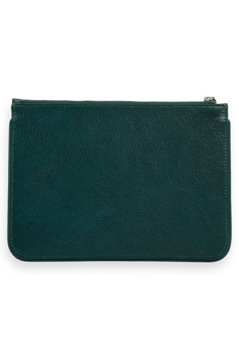 LARGE LEATHER POUCH BOTTLE GREEN 2