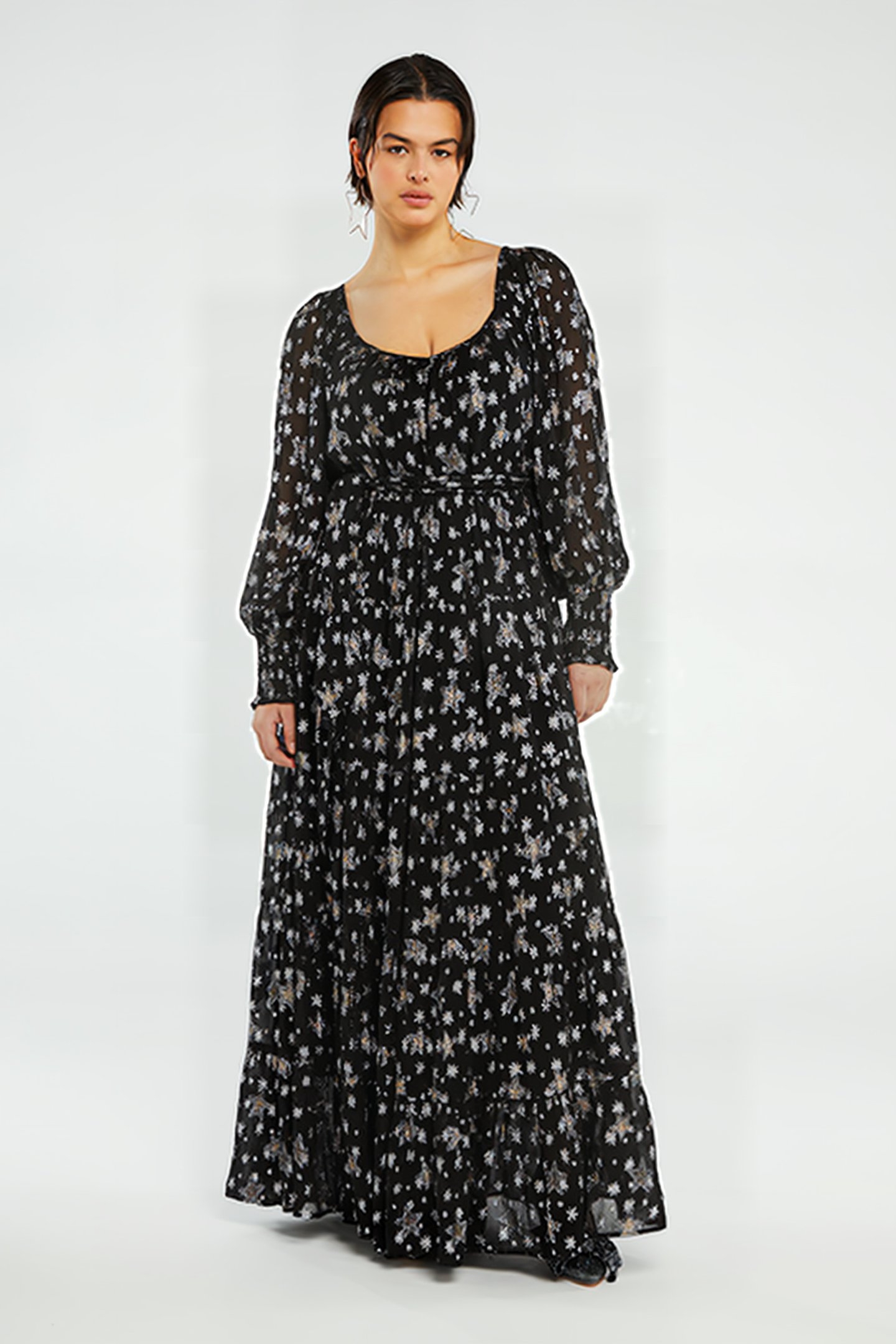 FOLIE DRESS BLACK/SILVER 1