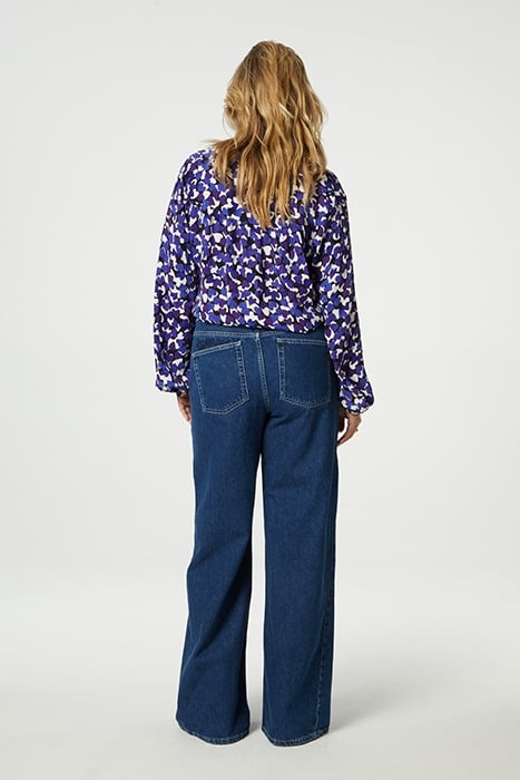 LIV BLOUSE BLACK/POPPY PURPLE 3