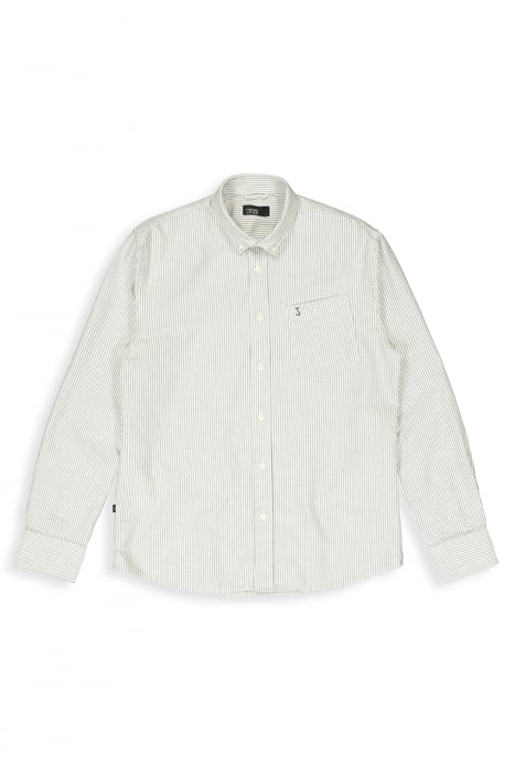 AIDAN OXFORD STRIPE SHIRT LAVA 3