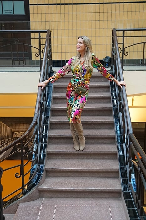 SILK DRESS SCANDICCI MULTICOLOR LEOPARD 2