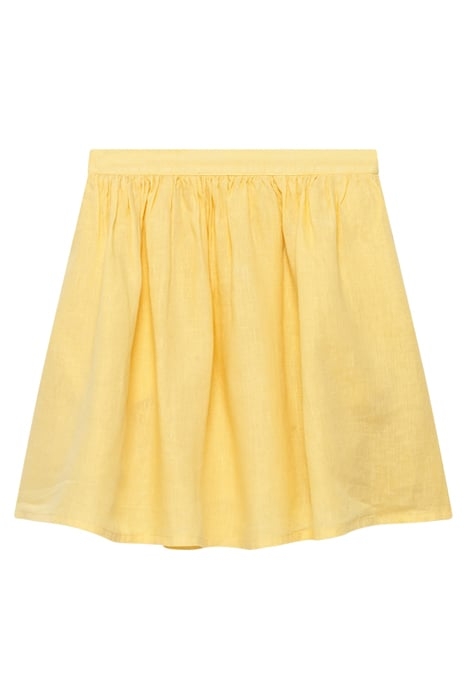 HIGH WAIST TRAPEZE ZIPPED SKIRT VANILLE 3