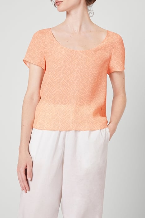 SHORT TOP WITH SHORT SLEEVES U COLLAR DOUCETTE 1