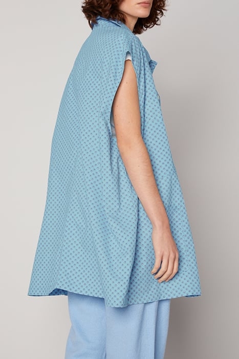 SLEEVELESS JACKET WITH SHIRT COLLAR PRINTED BERTHE 2