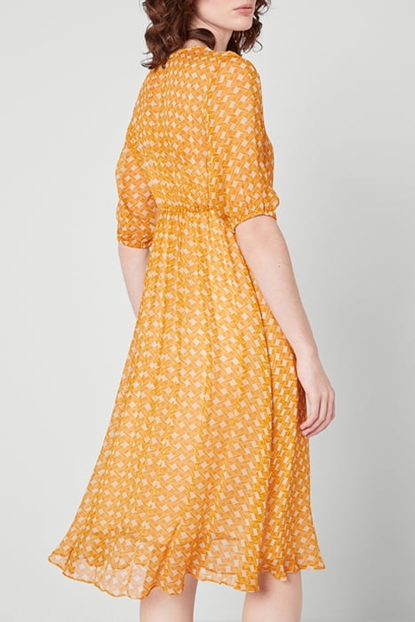 A-LINE V-NECK PRINTED MIDI DRESS ELIANE 2