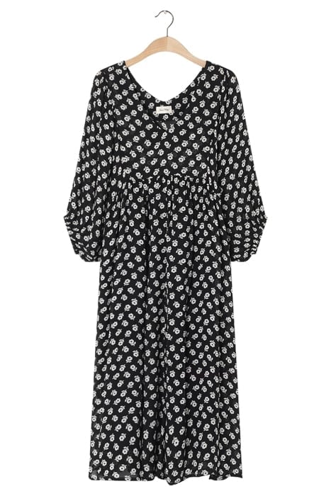 V COLLAR LONG PRINTED DRESS ERIKA 3