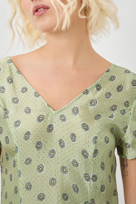 SHORT PRINTED A-LINE DRESS FERNANDE 4