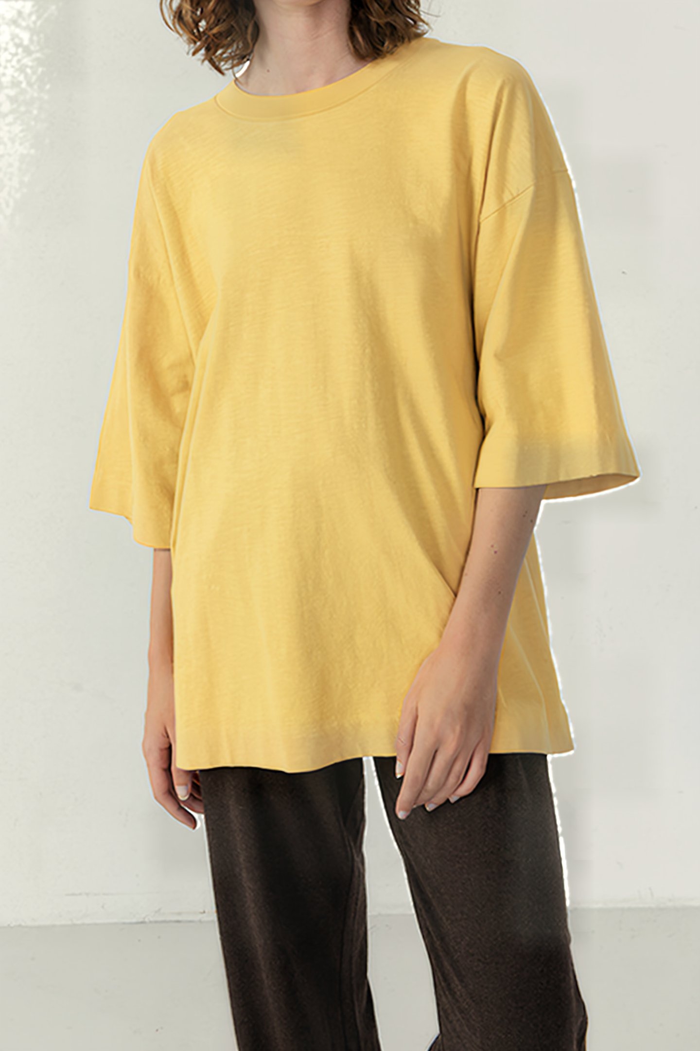 ROUND COLLAR STRAIGHT T-SHIRT ORGE VINTAGE 1