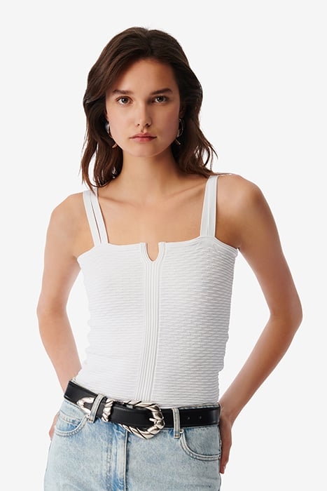 NICEA TANK TOP IN WHITE 5