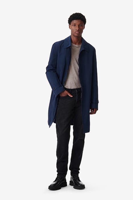 MILOT SINGLE BREASTED COAT IN NAVY 1