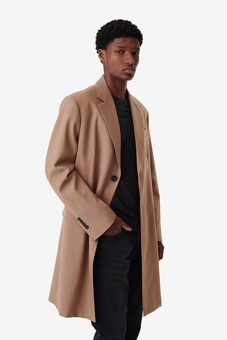 MOFAN SINGLE BREASTED COAT IN BEIGE 4