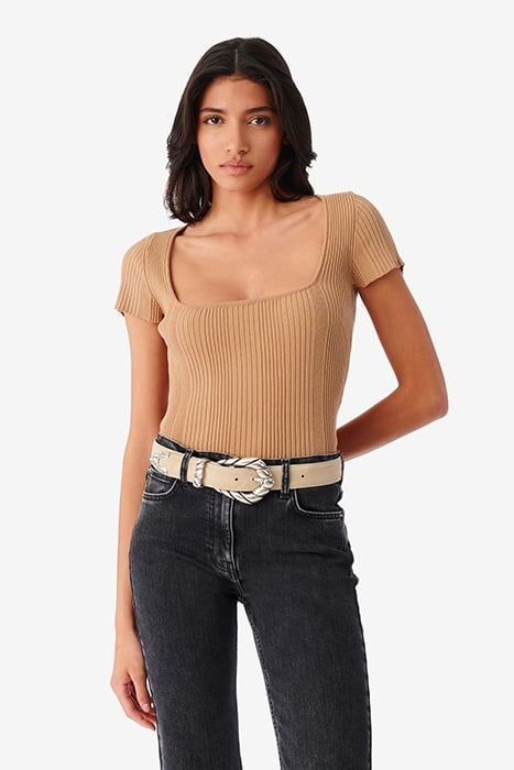 PAYSA T-SHIRT IN CAMEL 1