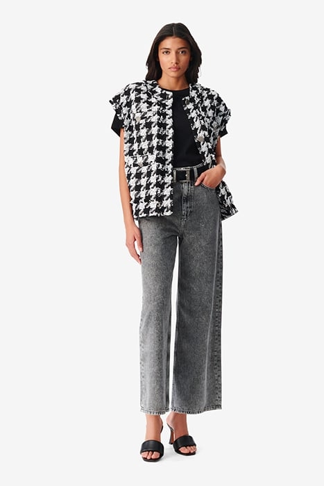 LILOUS VEST IN BLACK/WHITE 2