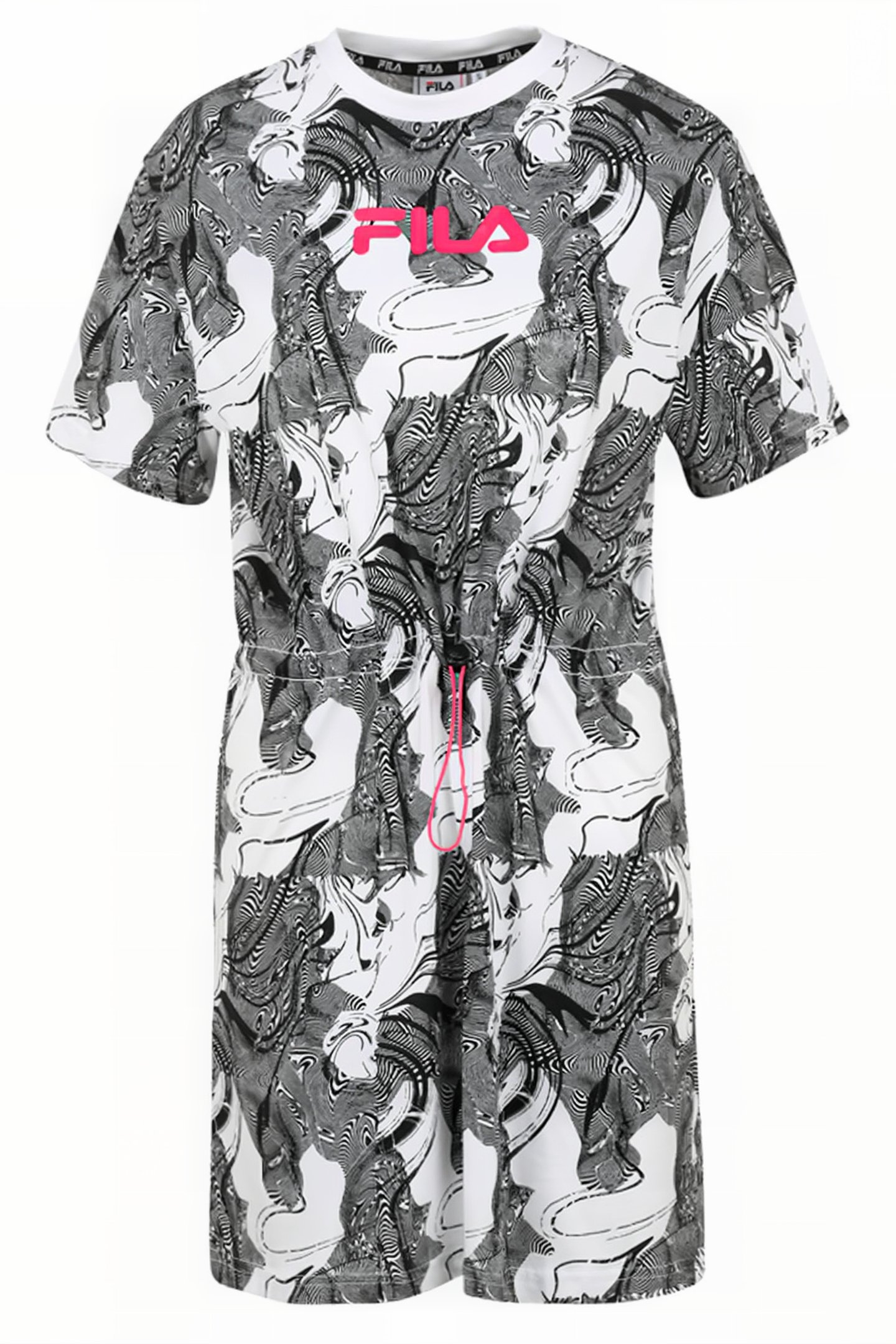 DIAH AOP TEE DRESS NORMAL FIT BRIGHT WHITE ALLOVER 1