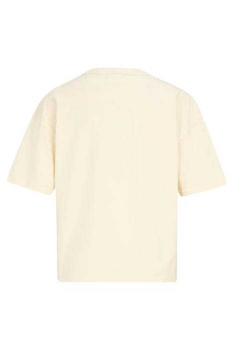 BELL CROPPED GRAPHIC TEE ANTIQUE WHITE 2