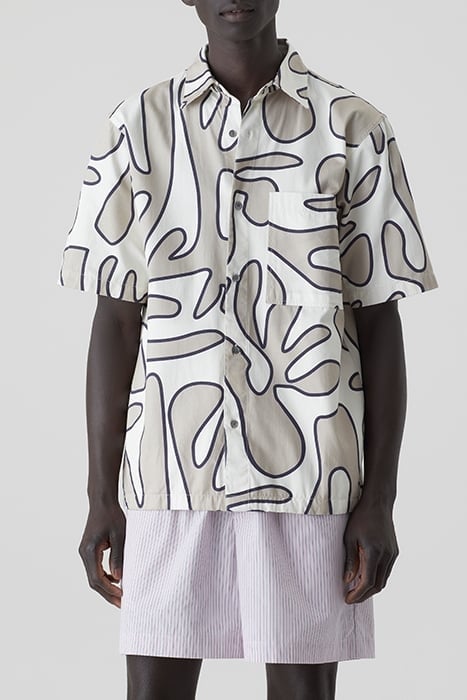 SHORTSLEEVE SHIRT SHIRTS & BLOUSES ECRU 1