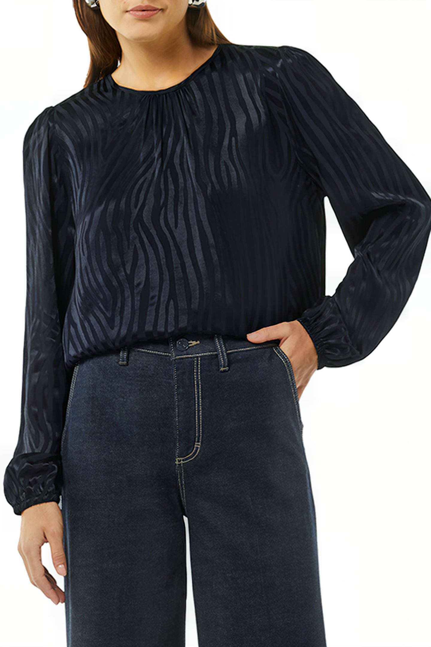 COMMA BLOUSES BLUE-MARINE 1