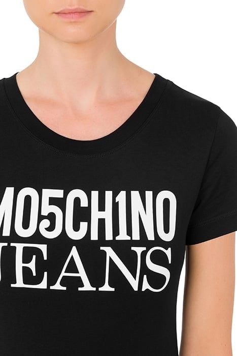 LOGO PRINT JERSEY T-SHIRT BLACK 4