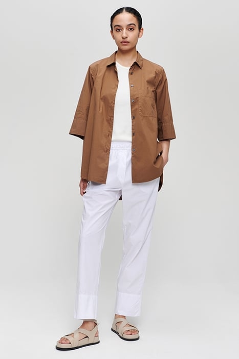 ORGANIC COTTON SHORT SLV SHIRT TAN 2