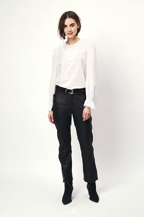 SHAUNA SMOCKED LACE TOP MILK WHITE 1