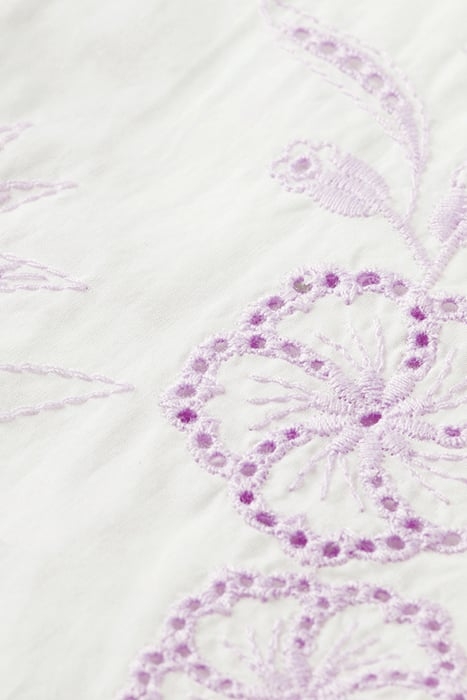 GIRLS BRODERIE ANGLAISE CROPPED PANTS OFF WHITE 7