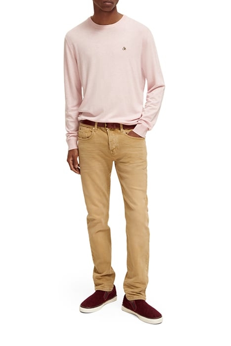 LEATHER BELT WITH RAW EDGE GARNET 3